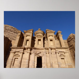 Jordan, Petra, Klostret, Al Deir. Poster