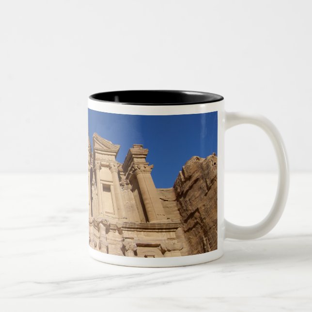Jordan, Petra, Klostret, Al Deir. Två-Tonad Mugg (Höger)