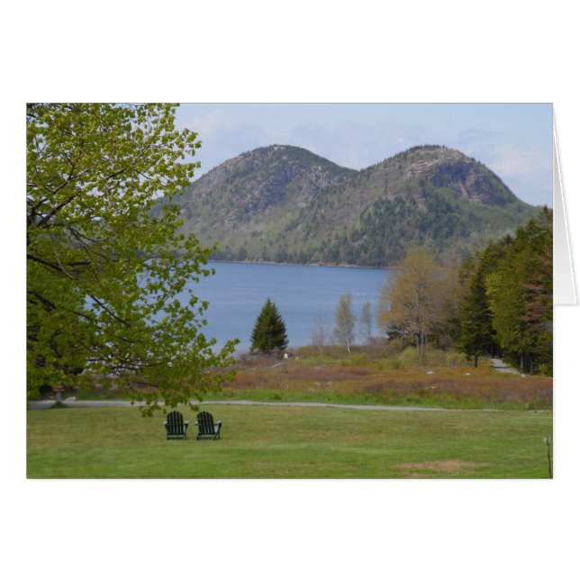 Jordan Pond, Acadia National Park OBS Kort (Framsidan Horizontal)