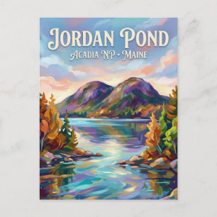 Jordan Pond, Acadia NP USA -> Jordan Pond, Acadia Vykort