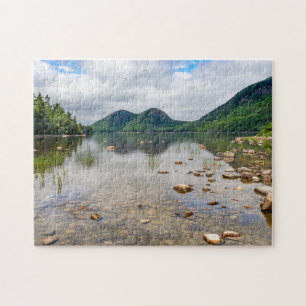 Jordan Pond i Acadias nationalpark i Maine Pussel