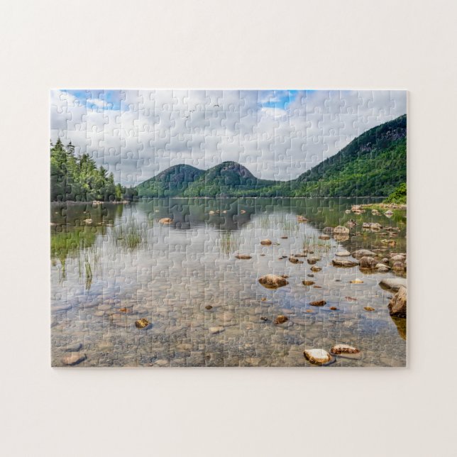 Jordan Pond i Acadias nationalpark i Maine Pussel (Horisontell)