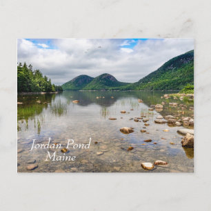 Jordan Pond i Acadias nationalpark i Maine Vykort