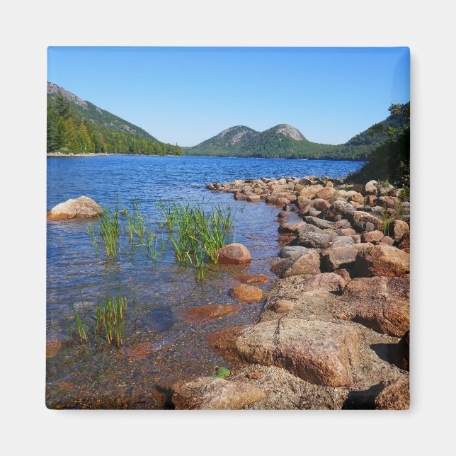 Jordan Pond II vid Acadia National Park Magnet (Framsidan)