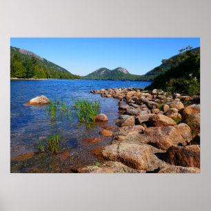Jordan Pond II vid Acadia National Park Poster