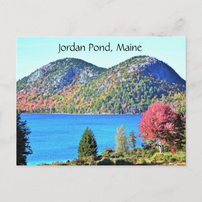 Jordan Pond Maine vykort (Framsida)