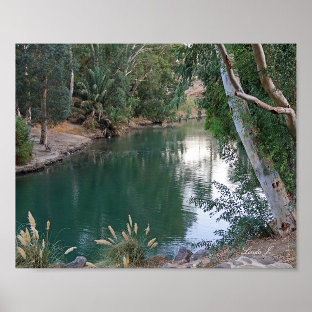 Jordan River Israel-Kanvastrycket Poster (Framsidan)