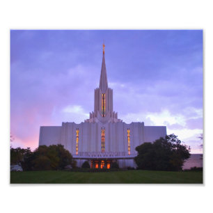 Jordan River LDS tempel Fototryck
