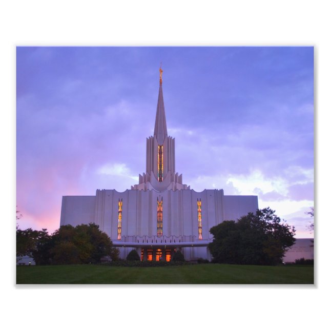 Jordan River LDS Temple Fototryck (Framsidan)