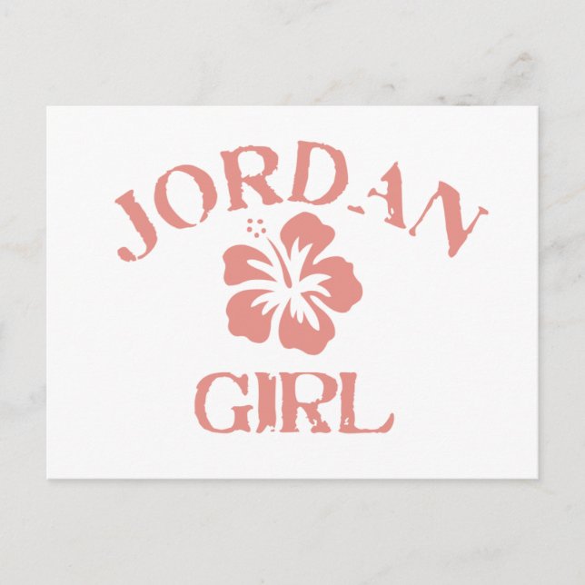 Jordan Rosa Girl Girl Vykort (Framsida)