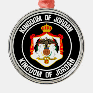 Jordan Round Emblem Julgransprydnad Metall