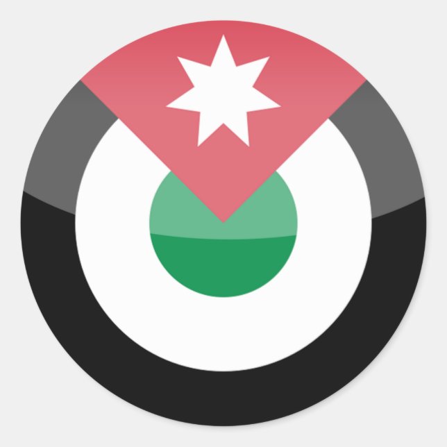 jordan runt klistermärke (Framsida)