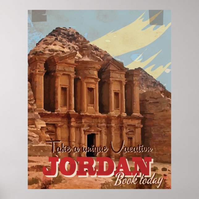 Jordan semesteres Vintage resemotiv. Poster (Framsidan)
