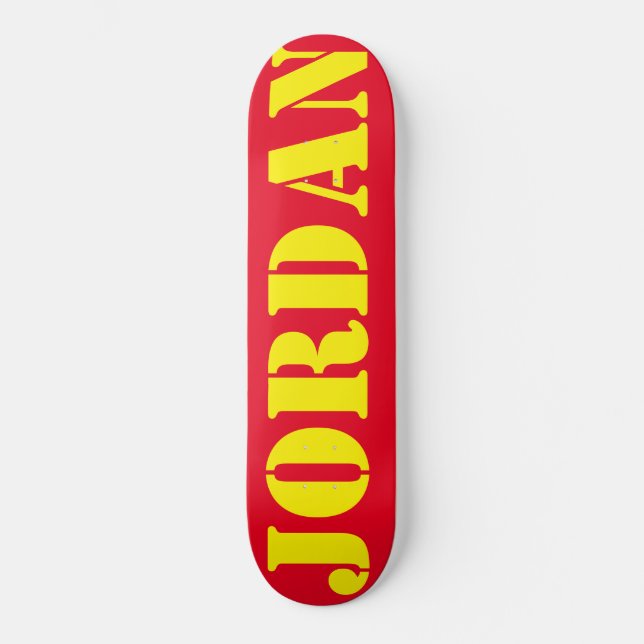JORDAN Skatebräda Mini Skateboard Bräda 18,5 Cm (Framsida)