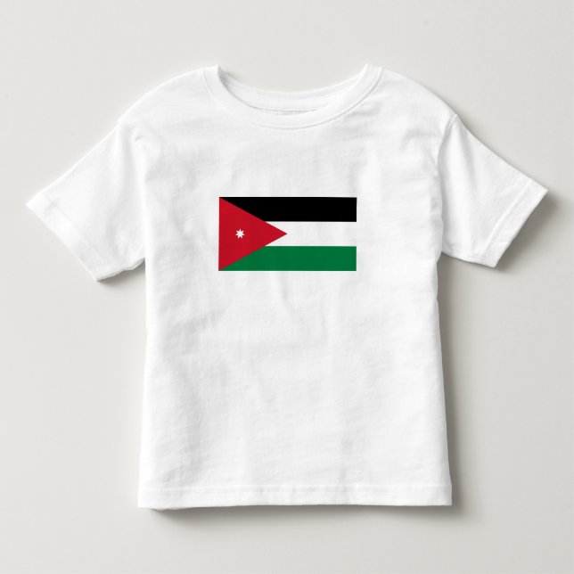 Jordanflagga T Shirt (Framsida)