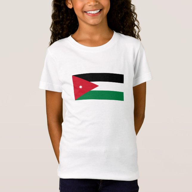 Jordanflagga T Shirt (Framsida)