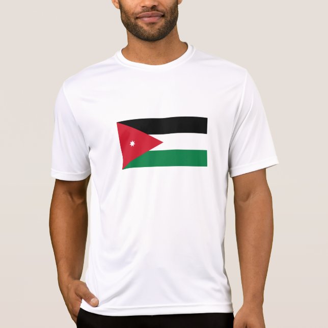 Jordanflagga T Shirt (Framsida)