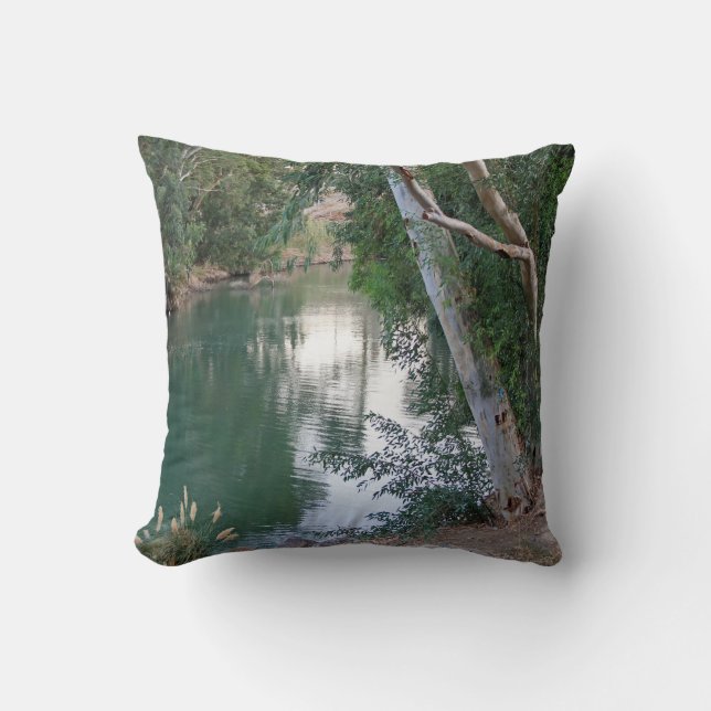 Jordanfloden i Israel Pillow Kudde (Framsida)