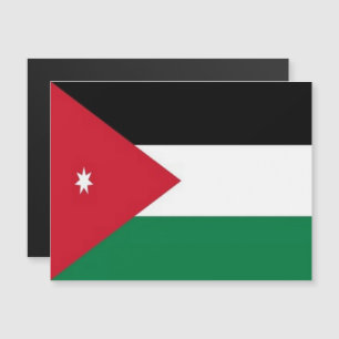 Jordanien - Asien - Flagga -