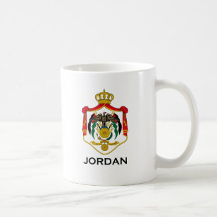JORDANIEN - emblem/flagga/vapensköld/symbol Kaffemugg