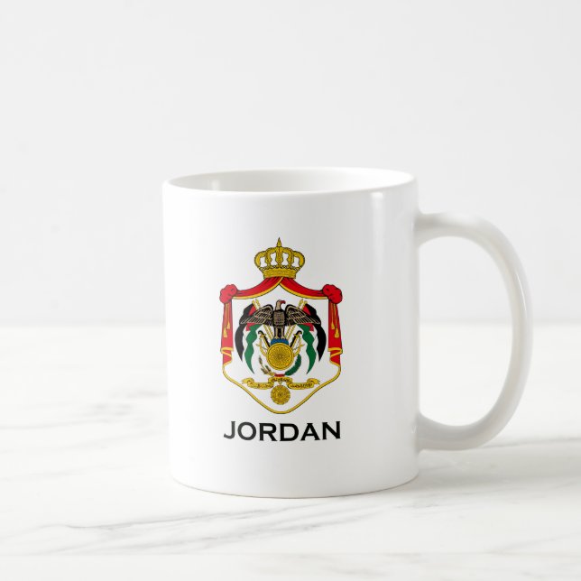 JORDANIEN - emblem/flagga/vapensköld/symbol Kaffemugg (Höger)