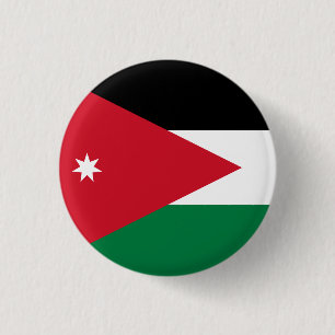 Jordanien Flagga Knapp