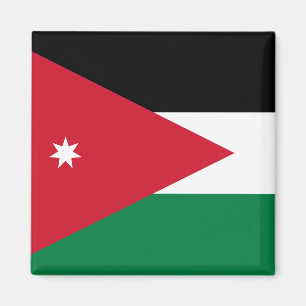 Jordanien Flagga Magnet