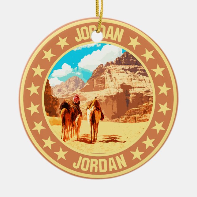 Jordanien Julgransprydnad Keramik (Framsidan)