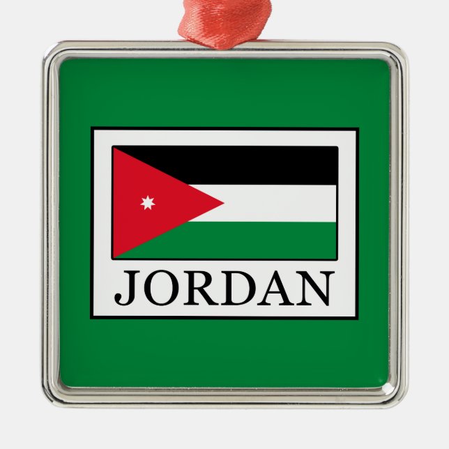 Jordanien Julgransprydnad Metall (Framsidan)