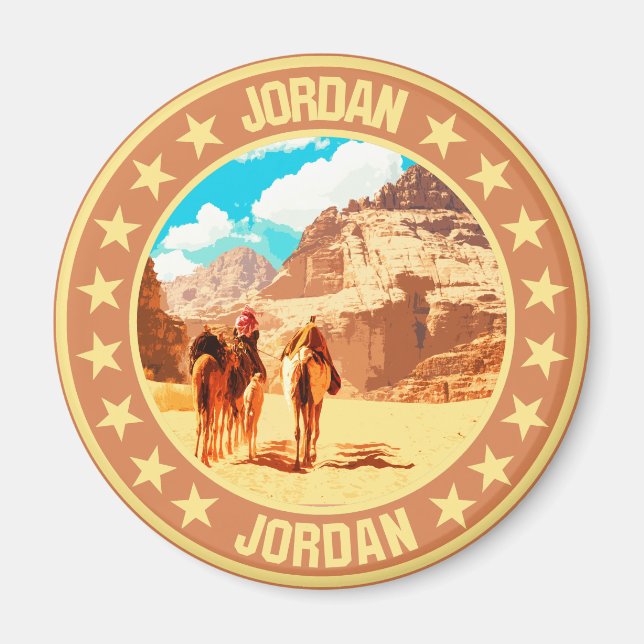 Jordanien Magnet (Framsidan)