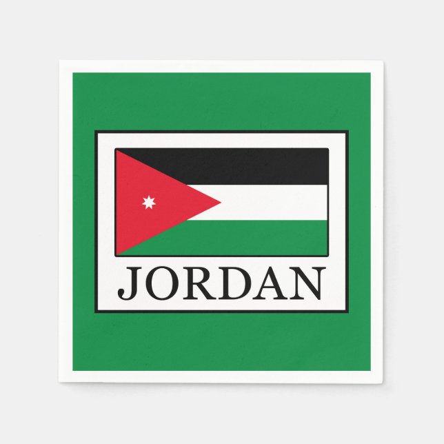 Jordanien Pappersservett (Framsidan)