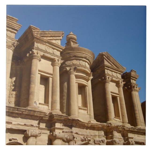 Jordanien, Petra, klostret, Al Deir.2 Kakelplatta (Framsidan)