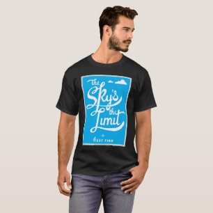 Jordanien pudrar blå himmel är skjortan för t shirt