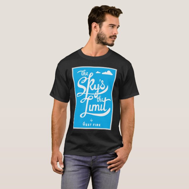 Jordanien pudrar blå himmel är skjortan för t shirt (Hel framsida)