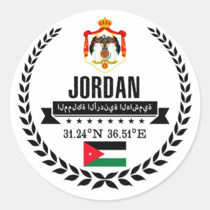 Jordanien Runt Klistermärke