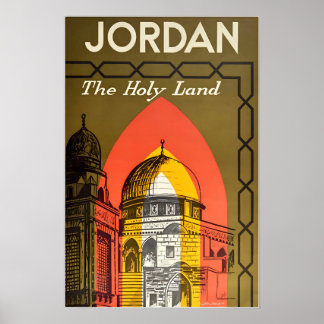 Jordanien Tryck Arabisk Resa Poster Arabisk Konst