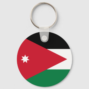 Jordanienflagga Keychain Nyckelring