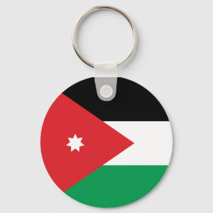 Jordanienflagga Keychain Nyckelring