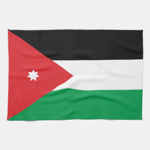 Jordanienflagga Kökshandduk