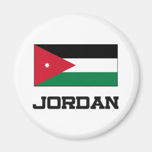 Jordanienflagga Magnet