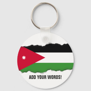 Jordanienflagga Nyckelring