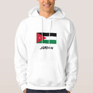 Jordanienflagga Sweatshirt Med Luva