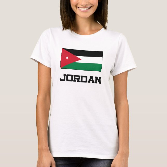 Jordanienflagga Tee (Framsida)
