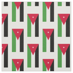 Jordanienflagga Tyg