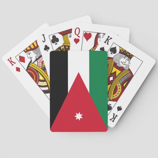 Jordaniens flagga casinokort (Baksidan)