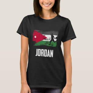 Jordaniens flagga Jersey Jordanska fotbollslaget J T Shirt