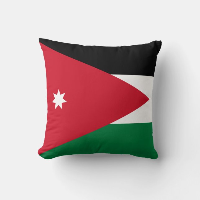 Jordaniens flagga kudde (Framsida)