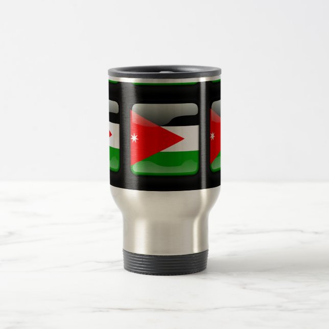 Jordaniens flagga resemugg (Center)