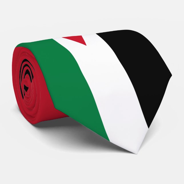 Jordaniens flagga slips (Rullad)