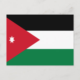 Jordaniens Flagga Vykort